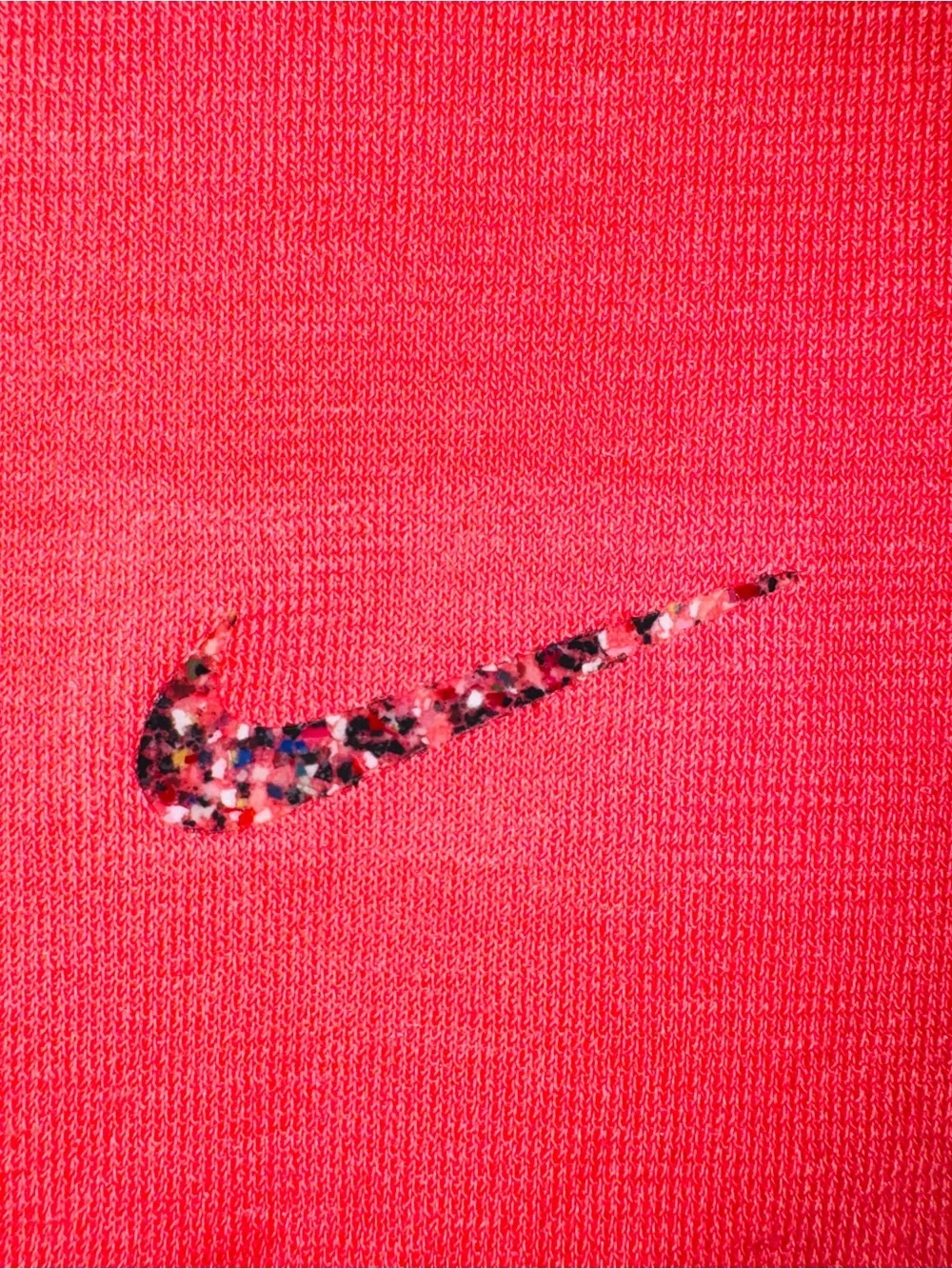 Nike Yoga Women’s Coral Sleeveless Side Slit Speckled Logo Active Tank Top